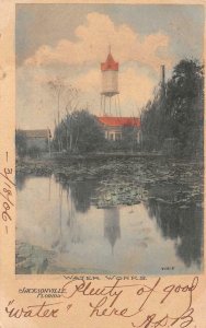 WATER WORKS JACKSONVILLE FLORIDA POSTCARD 1906