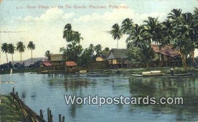 Moro Village, Rio Grand Mindanao Philippines 1911 