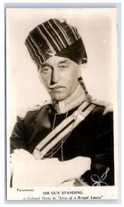 c1940 RPPC Actor Sir Guy Standing Vintage Postcard F6E