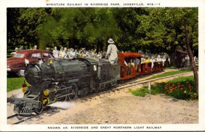 Wisconsin Janesville Miniature Railway In Riverside Park