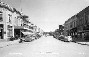 H43/ Abilene Kansas RPPC Postcard 1946 Broadway Sterl Brothers Store Autos