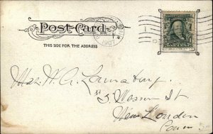 Bridgeport CT Sub Submarine Boat Protector c1907 Postcard 