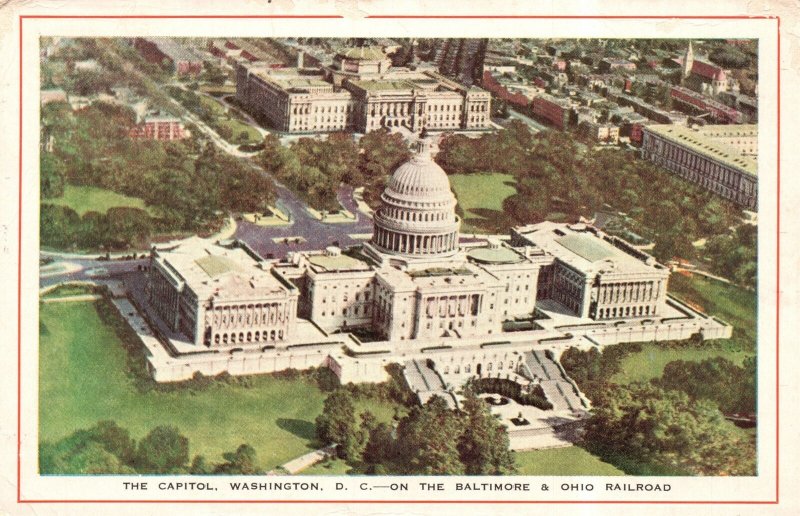 Vintage Postcard 1910's U.S. Capitol Building Washington D. C. District Columbia