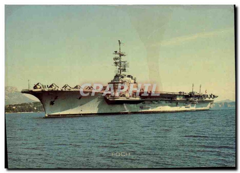 Postcard Modern Boat Foch aircraft carrier