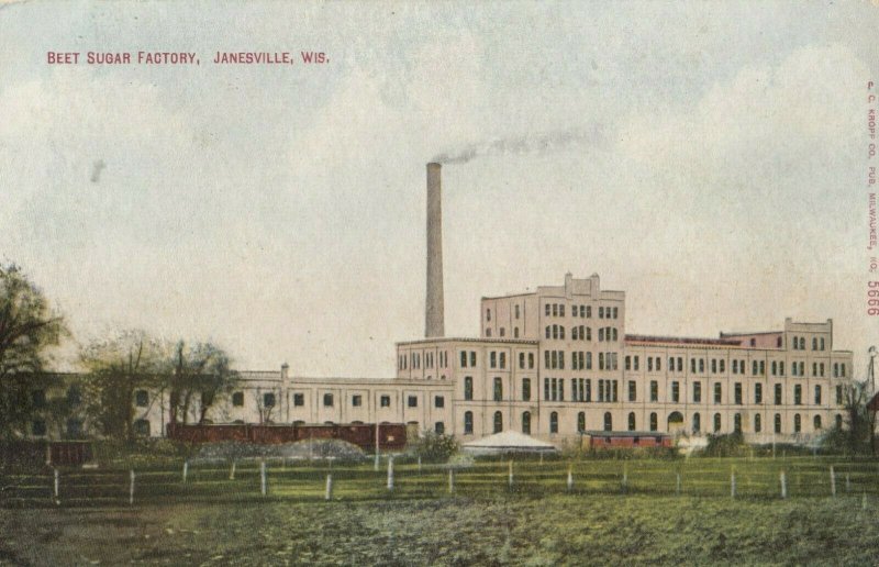 JANESVILLE , Wisconsin, 1900-10s ;  Beet Sugar Factory