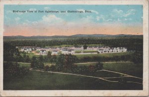 Postcard Bird's Eye View Fort Oglethorpe near  Chattanooga TN