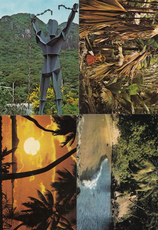 Seychelles Local Fashion Sunset Hotel The Wicker Man Style 4x Postcard s