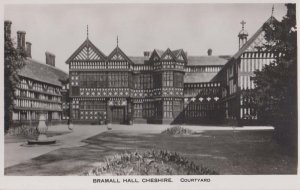 Bramall Hall Courtyard Cheshire EX Real Photo Postcard