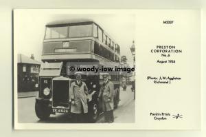 pp0236 - Preston Corporation Bus no 6 in 1934  - Pamlin postcard