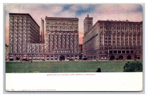 Auditorium Hotel and Annex Chicago Illinois IL UNP UDB Postcard Y6