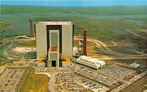 John F. Kennedy Space Center NASA 1960s Postcard Apollo Saturn V Launch Pad