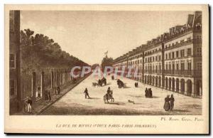 Old Postcard The Rue De Rivoli Paris