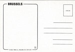Brussels, Belgium, multiview postcard, c. 1990s
