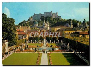 Postcard Moderne Salzburg Mirabell Garden