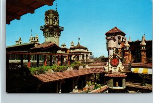 Vtg Riverside California CA Mission Inn Clock Tower 1950s Unused Chrome Postcard