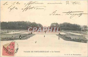 Postcard Old Palace of Fontainebleau Le Parterre