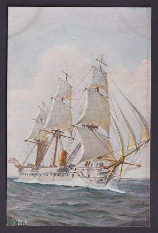 Vinatge postcard GERMANY Marine-Galerie Nr.39 - German training ship Stein
