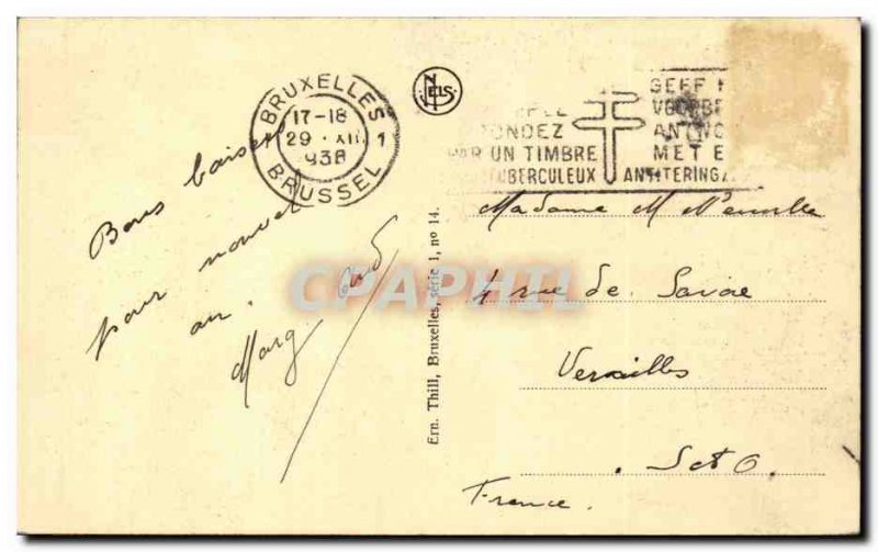 Old Postcard Brussels Stock Exchange