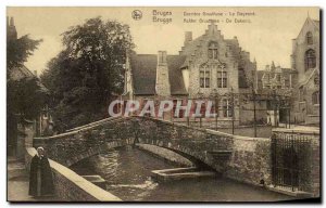 Old Postcard Belgium Bruges Gruuthuuse Derriere Le Doyenne