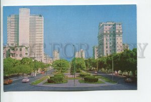 456848 USSR 1978 year CUBA Havana avenida of presidents postcard