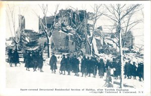 Halifax, Nova Scotia Canada  1917 EXPLOSION~People & Residential Area  Postcard