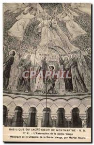 Paris Old Postcard Basilica of the Assumption of Montmartre Sacred Heart of t...