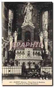 Old Postcard Albert Somme Brebieres Chapel Our Lady of the Miraculous Virgin