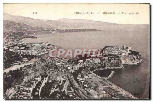 Old Postcard Principality of Monaco General view