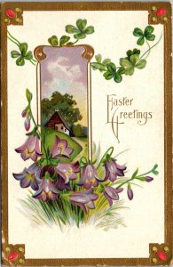 Easter Greetings Landscape Scene 1910