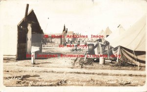 Mexico Border War, RPPC, 6th Cavalry Kitchens, Texas City Texas