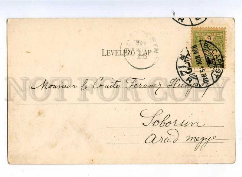 191123 HUNGARY BUDAPEST Vintage 1904 year RPPC