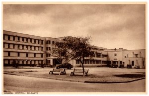 Bulawayo Zimbabwe General Hospital Old Car Postcard 