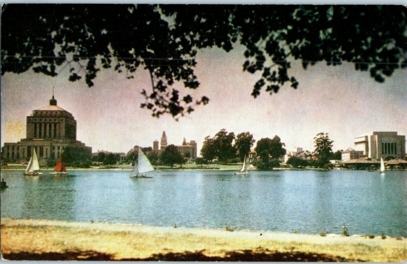 Lake Merritt Oakland California Mike Roberts Kodachrome Postcard