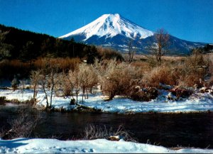 India Mount Fuji See From Oshima Village