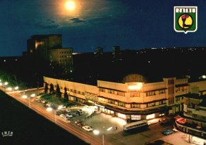 Vintage Postcard Republique Du Zaire Kinshasa Vue De Nuit By Night Congo Africa