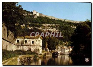 Postcard Modern Franche Comte Picturesque Besancon La Gare water