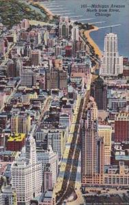 Michigan Avenue North From River Chicago Illinois