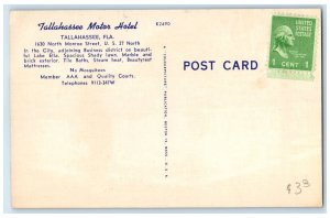 c1940 Tallahassee Motor Hotel & Restaurant Cottage Tallahassee Florida Postcard