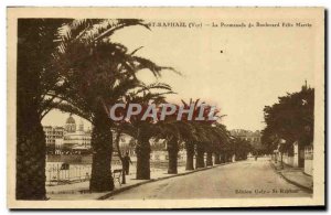 Old Postcard Saint Raphael Promenade Boulevard Felix Martin