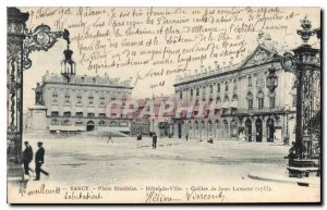 Postcard Old Place Stanislas Nancy Hotel de Ville Jean Lamour grills