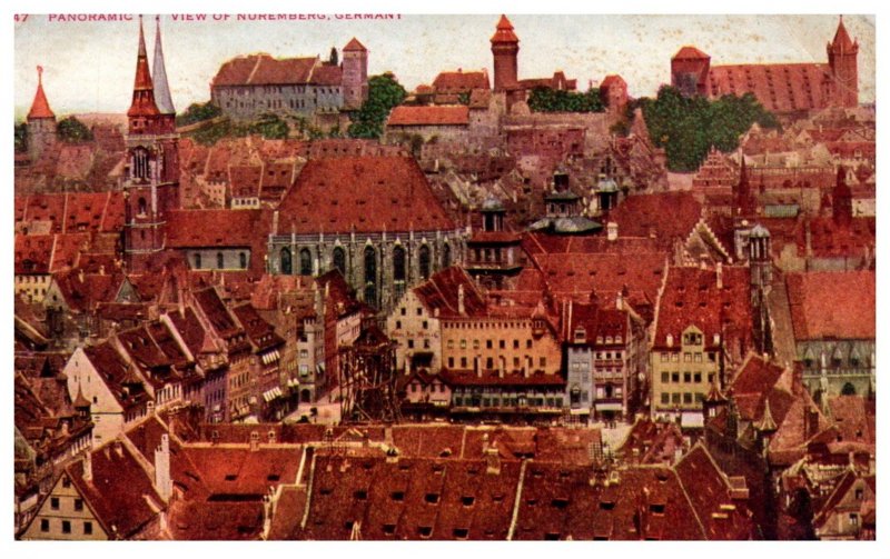 Germany  Panoramic view of Nuremberg