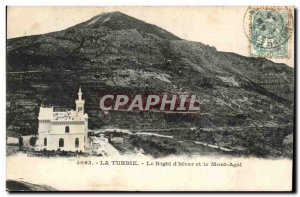 Juan Les Pins - The Righi d & # 39Hiver and Mont Agel Old Postcard