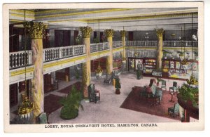 Royal Connaught Hotel, Interior Lobby, Hamilton, Ontario