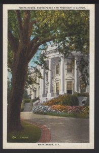 DC WASHINGTON White House, South Porch and President's Garden ~ WB