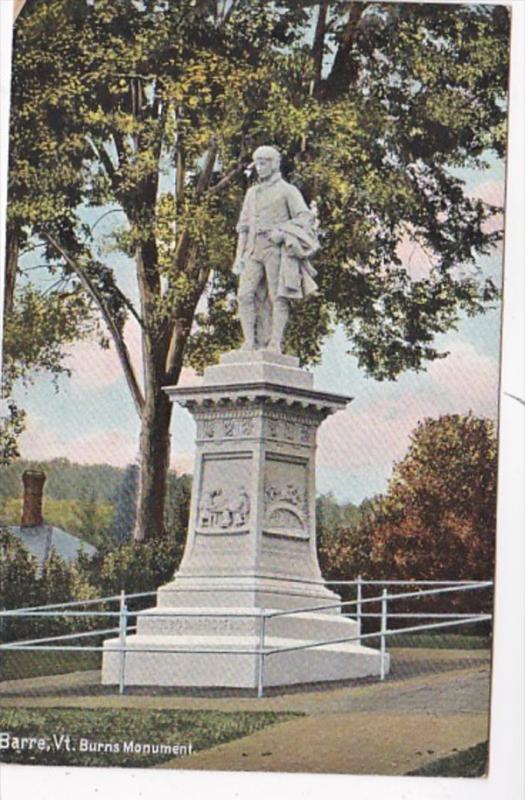 Vermont Barre Burns Monument