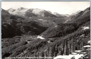 c1940s Grand Lake, Col Trail Ridge Road RPPC Rocky Mountain Park Sanborn CO A199