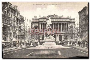 Old Postcard Marseille Square De La Bourse