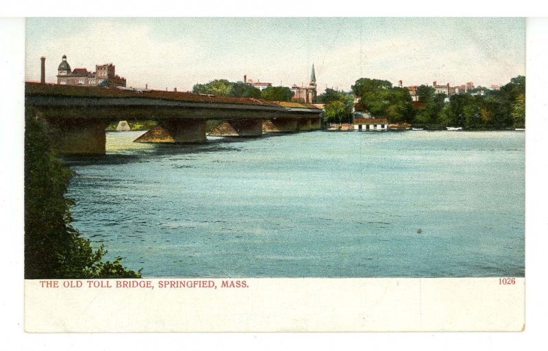 MA - Springfield. Old Toll Bridge, Connecticut River