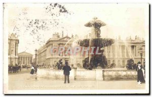 Old Postcard Paris Esplanade at Place Concorde Rivers