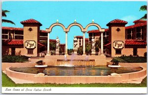 VINTAGE POSTCARD THE SAN REMO RESIDENTIAL VILLAGE AT BOCA RATON FLORIDA (1973)